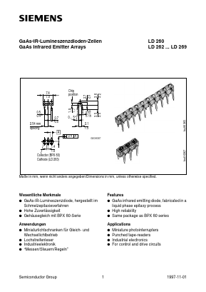 LD265 Datasheet PDF Siemens AG