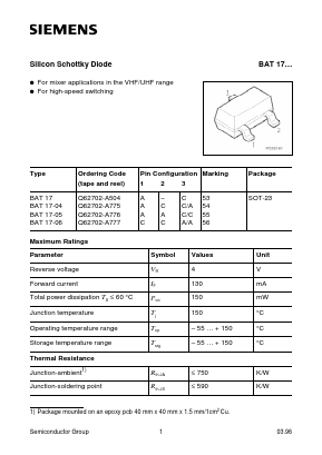 Q62702-A777 Datasheet PDF Siemens AG