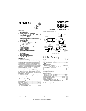 SFH6315T Datasheet PDF Siemens AG