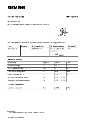 Q62702-X143 Datasheet PDF Siemens AG