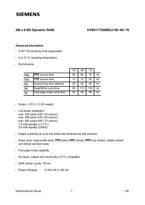 Q67100-Q1148 Datasheet PDF Siemens AG