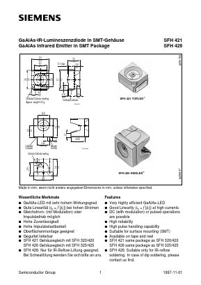 SFH426 Datasheet PDF Siemens AG