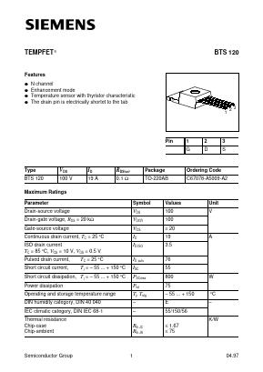 C67078-A5009-A2 Datasheet PDF Siemens AG
