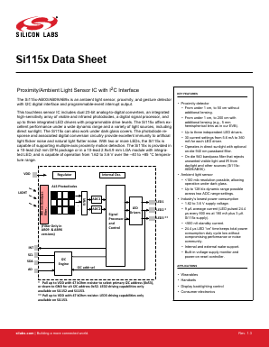 SI1153-AB09-GMR Datasheet PDF Silicon Laboratories