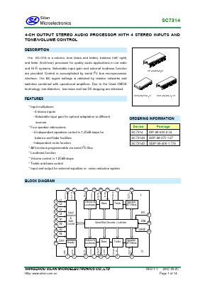 SC7314D Datasheet PDF Silan Microelectronics