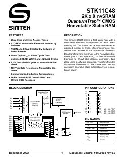 STK11C48-N25I Datasheet PDF Simtek Corporation