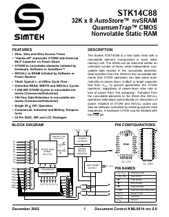 STK14C88-K25 Datasheet PDF Simtek Corporation