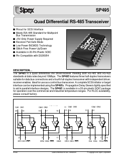 SP495ET Datasheet PDF Signal Processing Technologies