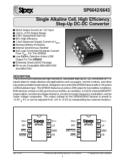 SP6643 Datasheet PDF Signal Processing Technologies