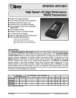 SP208EHCA-L Datasheet PDF Signal Processing Technologies