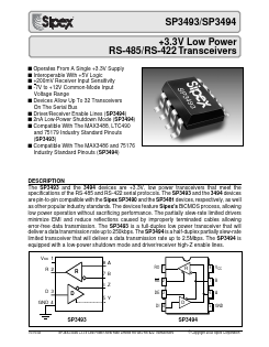 SP3494CP Datasheet PDF Signal Processing Technologies