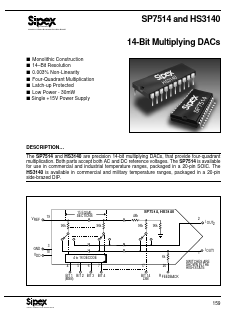 SP7514 Datasheet PDF Signal Processing Technologies