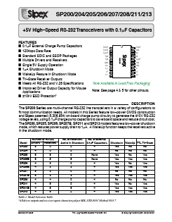 SP200CT Datasheet PDF Signal Processing Technologies