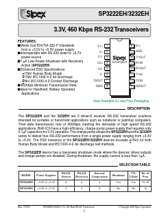SP3232EH Datasheet PDF Signal Processing Technologies