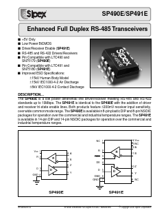 SP491EEP Datasheet PDF Signal Processing Technologies