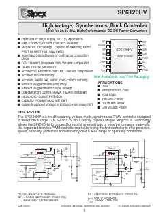 SP6120HV Datasheet PDF Signal Processing Technologies