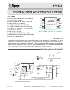 SP6132 Datasheet PDF Signal Processing Technologies