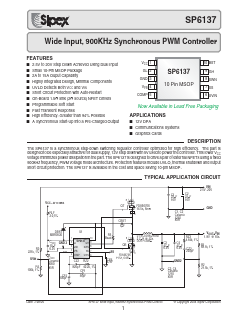 SP6137EU Datasheet PDF Signal Processing Technologies