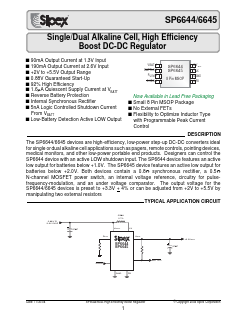SP6645 Datasheet PDF Signal Processing Technologies