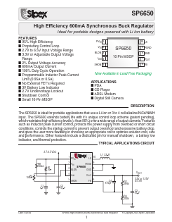 SP6650EU/TR Datasheet PDF Signal Processing Technologies