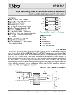 SP6651AEU-L/TR Datasheet PDF Signal Processing Technologies