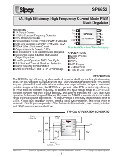 SP6652EU Datasheet PDF Signal Processing Technologies