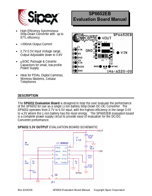 SP6652EB Datasheet PDF Signal Processing Technologies