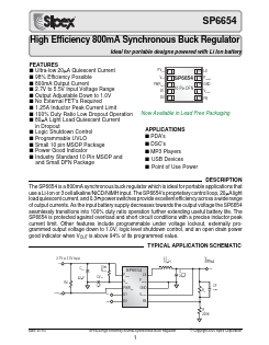 SP6654EU-L/TR Datasheet PDF Signal Processing Technologies