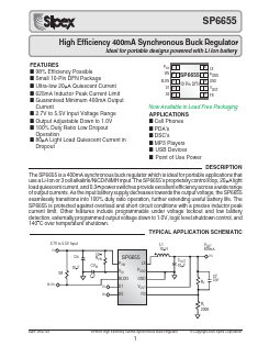 SP6655ER/TR Datasheet PDF Signal Processing Technologies