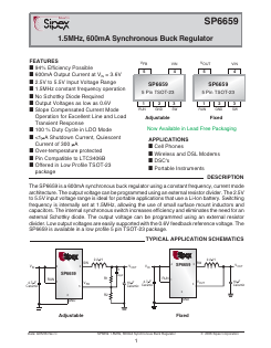 SP6659EK1/TR Datasheet PDF Signal Processing Technologies
