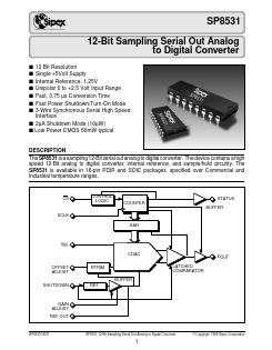 SP8531 Datasheet PDF Signal Processing Technologies