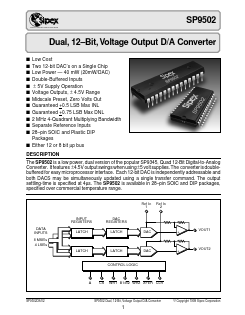SP9502JN Datasheet PDF Signal Processing Technologies