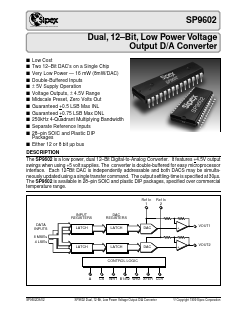 SP9602 Datasheet PDF Signal Processing Technologies