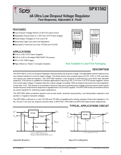 SPX1582U5-2-8 Datasheet PDF Signal Processing Technologies