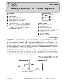 SPX3819M5-5-0 Datasheet PDF Signal Processing Technologies