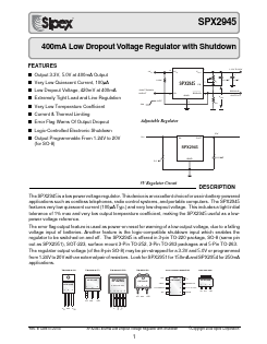 SPX2945M3-3.3 Datasheet PDF Signal Processing Technologies