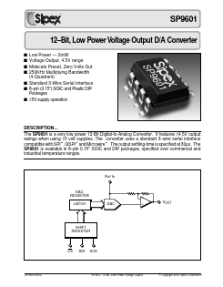 SP9601JN Datasheet PDF Signal Processing Technologies