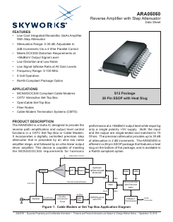 ARA05050S12C Datasheet PDF Skyworks Solutions