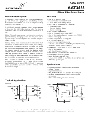 AAT3683-4 Datasheet PDF Skyworks Solutions