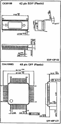 CX20188Q Datasheet PDF Sony Semiconductor