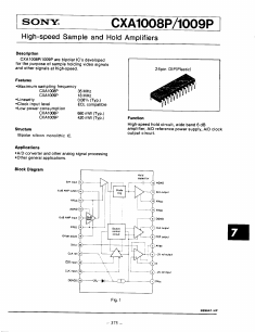 CXA1008 Datasheet PDF Sony Semiconductor