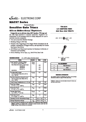 MAC97 Datasheet PDF Suntac Electronic