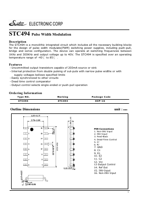 STC494 Datasheet PDF Suntac Electronic