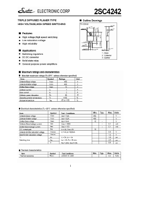2SC4242 Datasheet PDF Suntac Electronic
