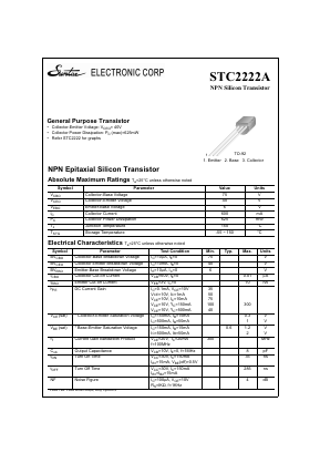 STC2222A Datasheet PDF Suntac Electronic