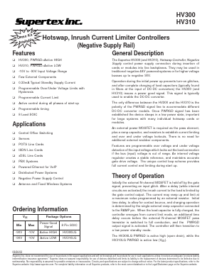 HV310LG Datasheet PDF  Supertex Inc