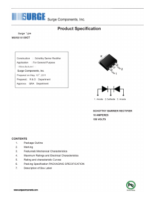 MBRB10150CT Datasheet PDF Surge Components