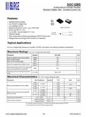 SGC12BS Datasheet PDF Surge Components