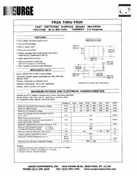 FR3G Datasheet PDF Surge Components