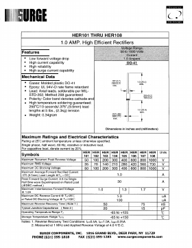 HER101 Datasheet PDF Surge Components